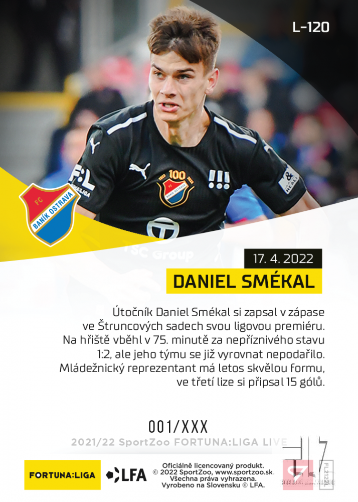 F:L.21/22 LIVE Limited 29.kolo - Smékal #?/52