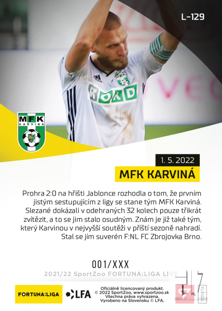 F:L.21/22 LIVE Limited Nadstavba - MFK Karviná #?/42