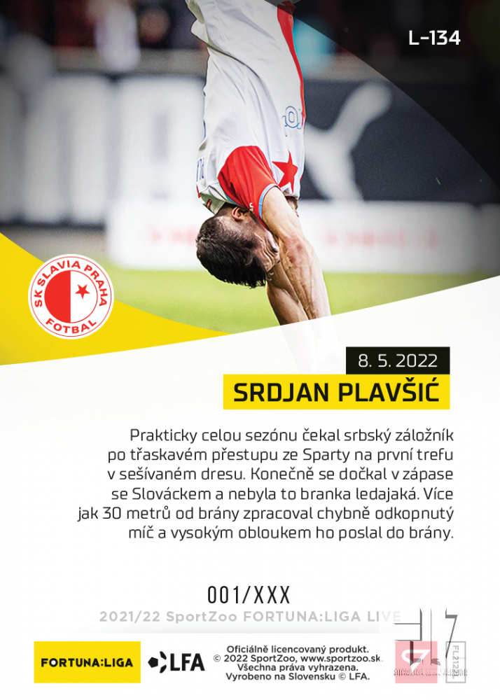 F:L.21/22 LIVE Limited Nadstavba - Plavšic #?/49