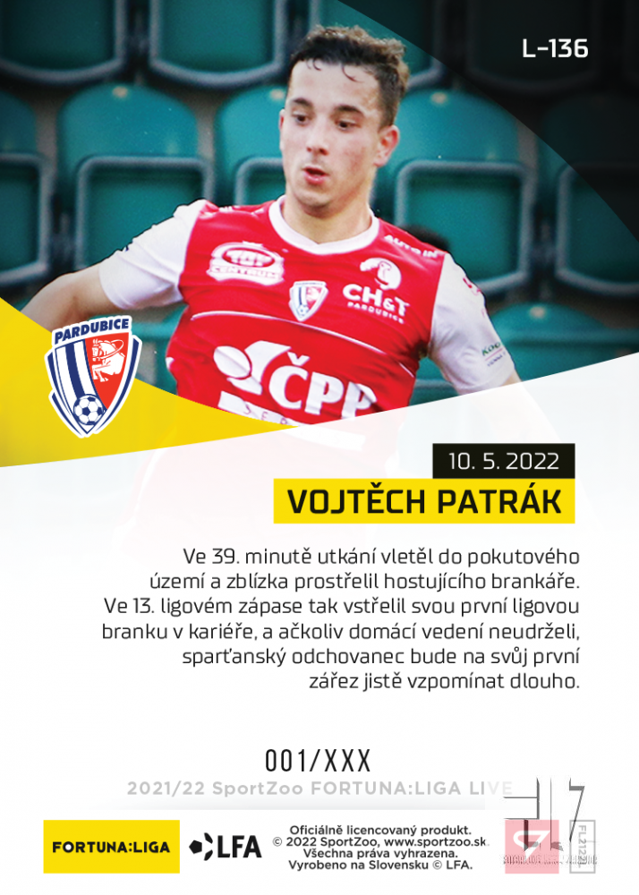 F:L.21/22 LIVE Limited Nadstavba - Patrák #?/56