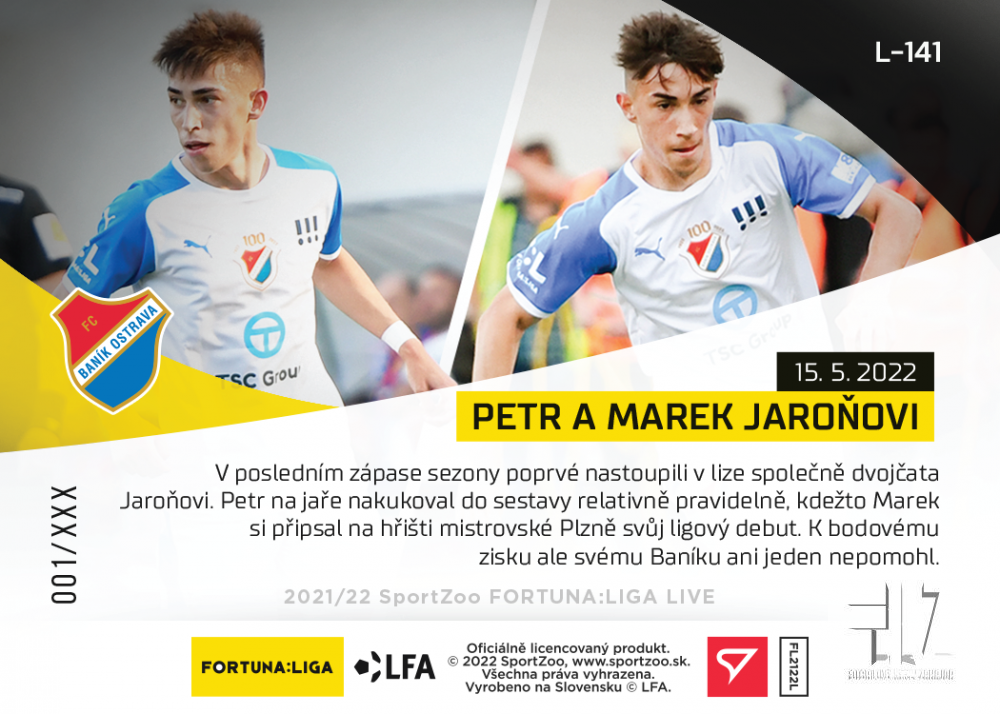F:L.21/22 LIVE Limited Nadstavba - Jaroňovi #?/53