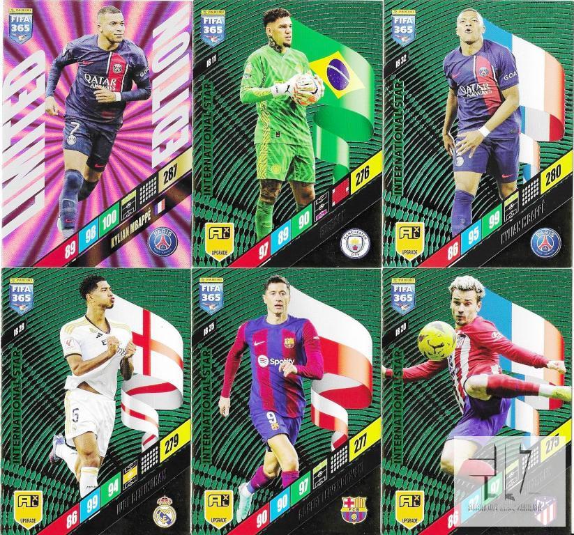 FIFA 365 2024 UPGRADE - Kompletní sada International Stars ( 48+2 ) ( Garance Limited Mpappe + Haaland )