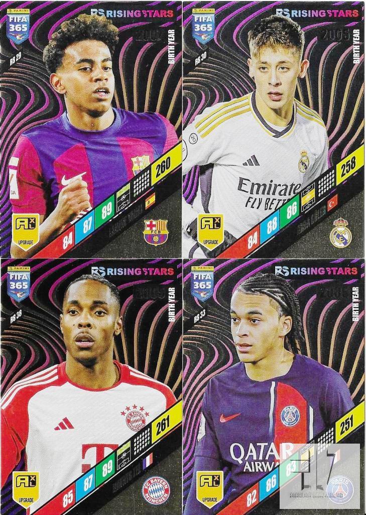 FIFA 365 2024 UPGRADE - Kompletní sada Rising Stars ( 48+2 )