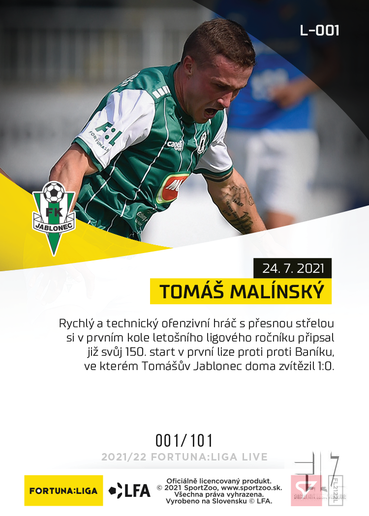 F:L.21/22 LIVE Limited 1.kolo - Malínský #?/101