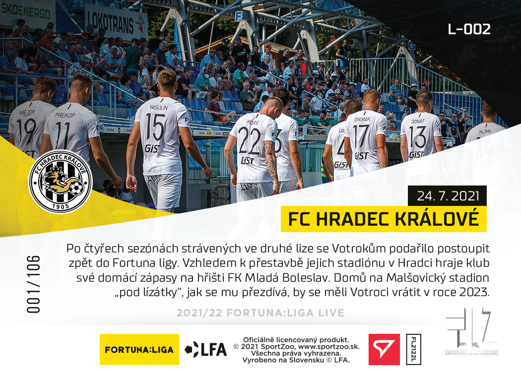 F:L.21/22 LIVE Limited 1.kolo - FC Hradec Králové #?/106