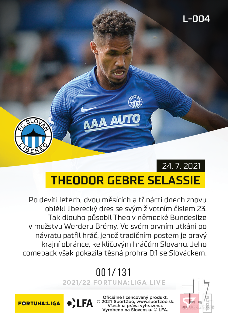 F:L.21/22 LIVE Limited 1.kolo - Gebre Selassie #?/131