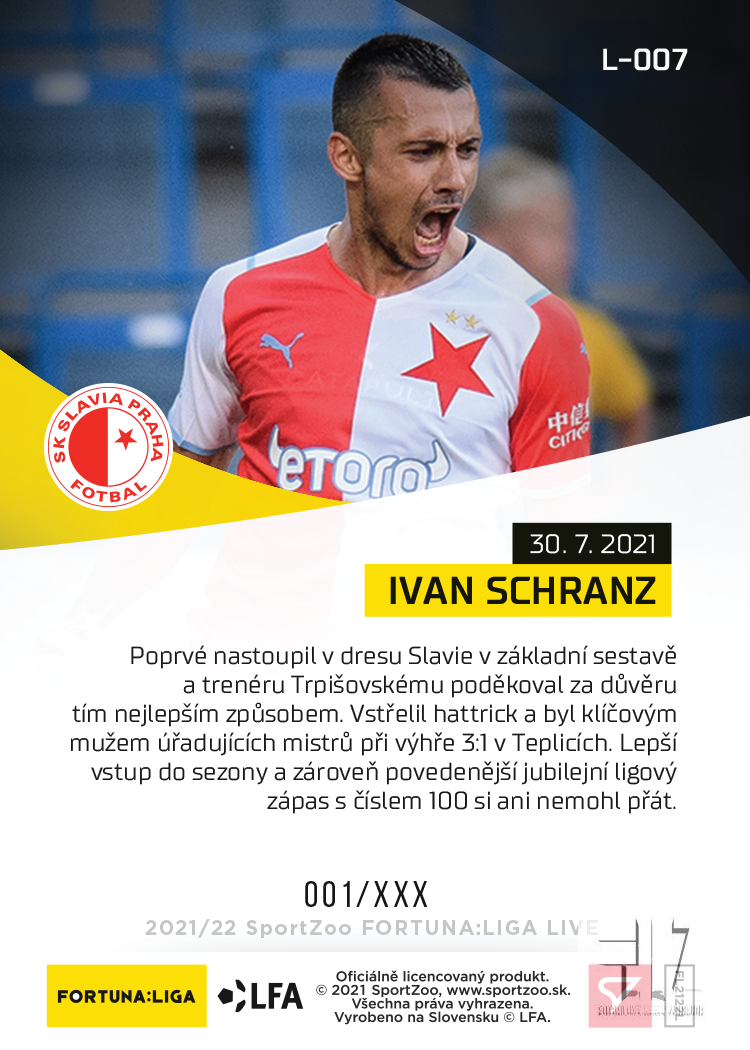 F:L.21/22 LIVE Limited 2.kolo - Schranz #?/164