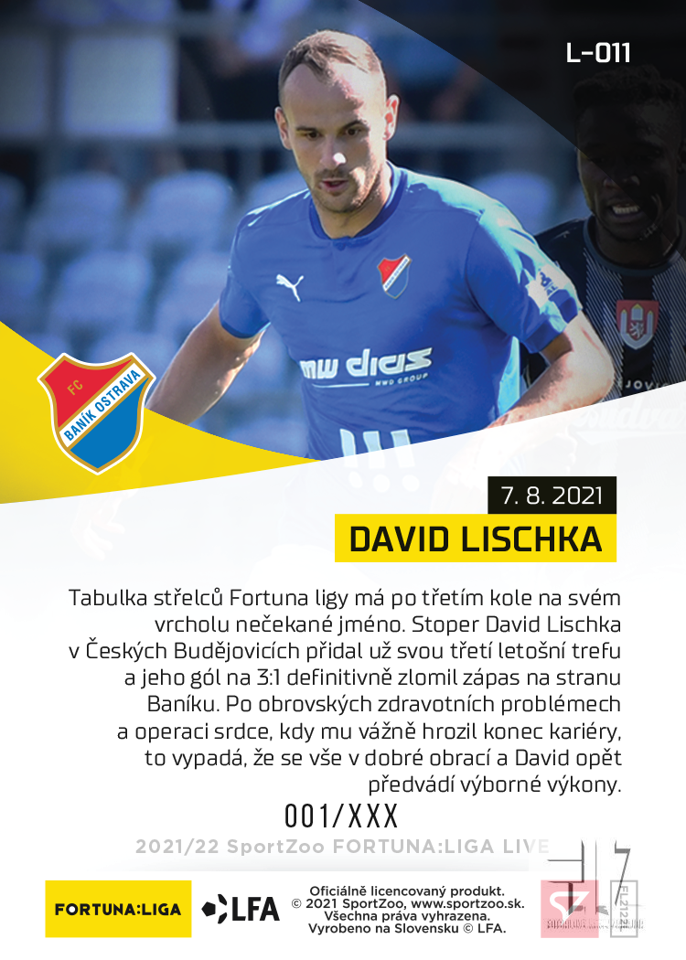 F:L.21/22 LIVE Limited 3.kolo - Lischka #?/126