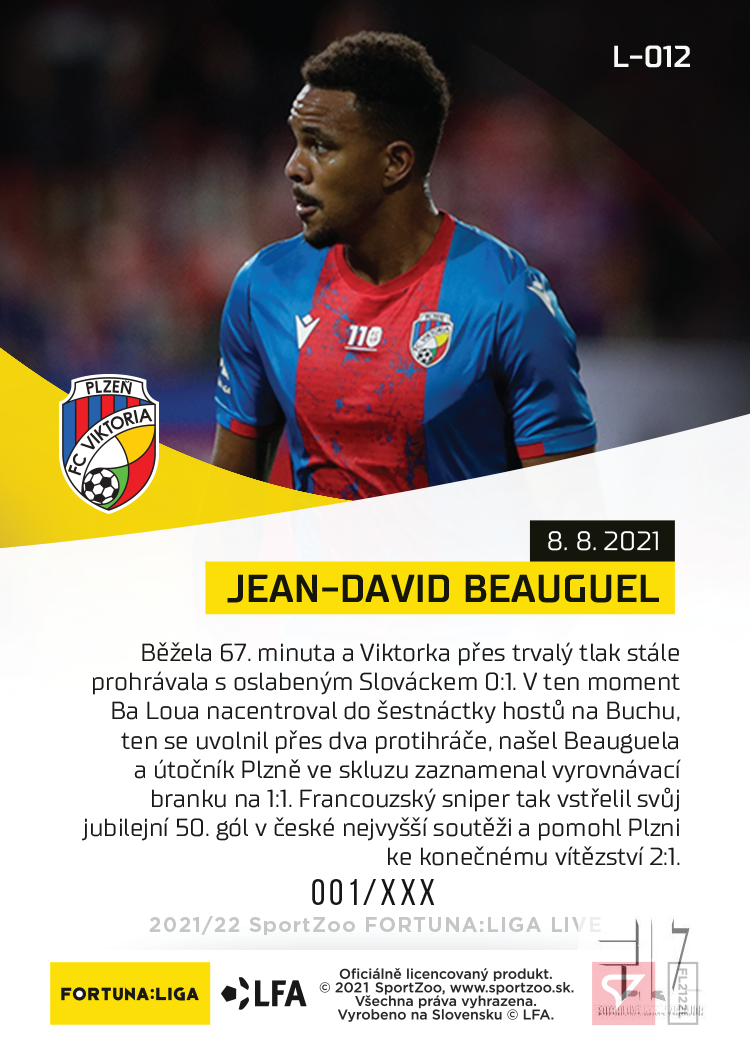 F:L.21/22 LIVE Limited 3.kolo - Beauguel #?/100 