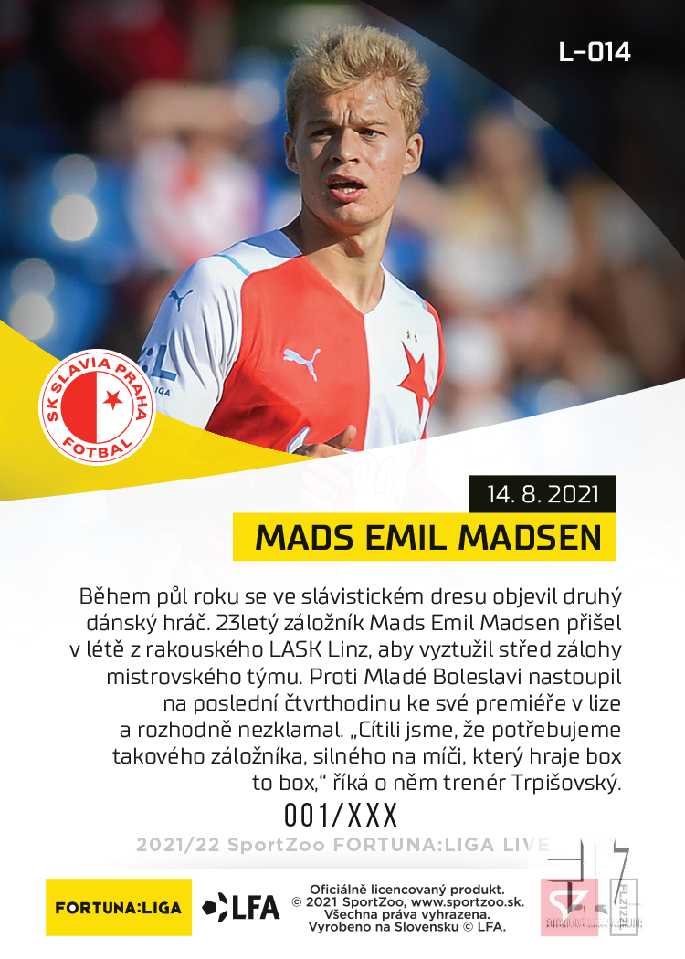 F:L.21/22 LIVE Limited 4.kolo - Madsen #?/131