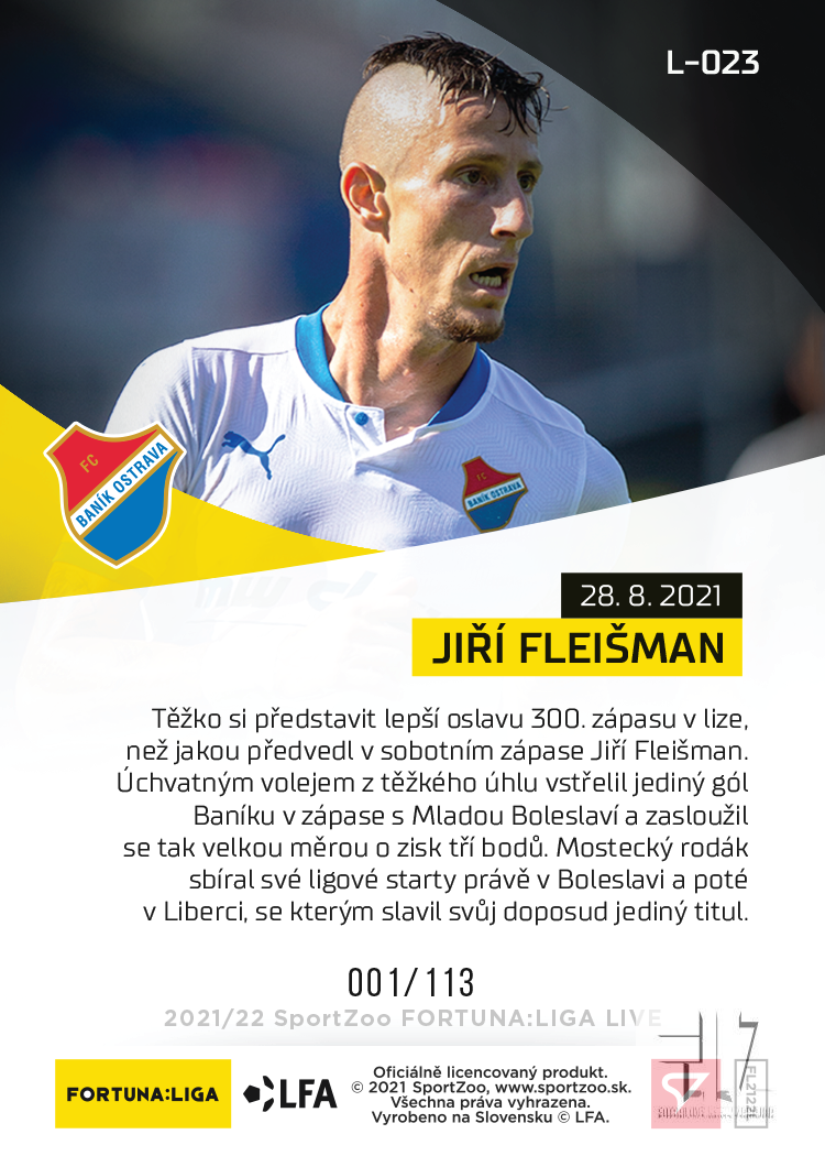 F:L.21/22 LIVE Limited 6.kolo - Fleišman #?/113
