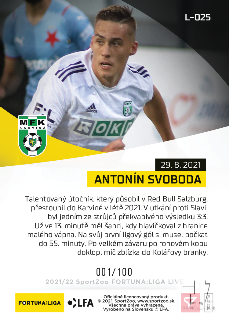 F:L.21/22 LIVE Limited 6.kolo - Svoboda #?/100