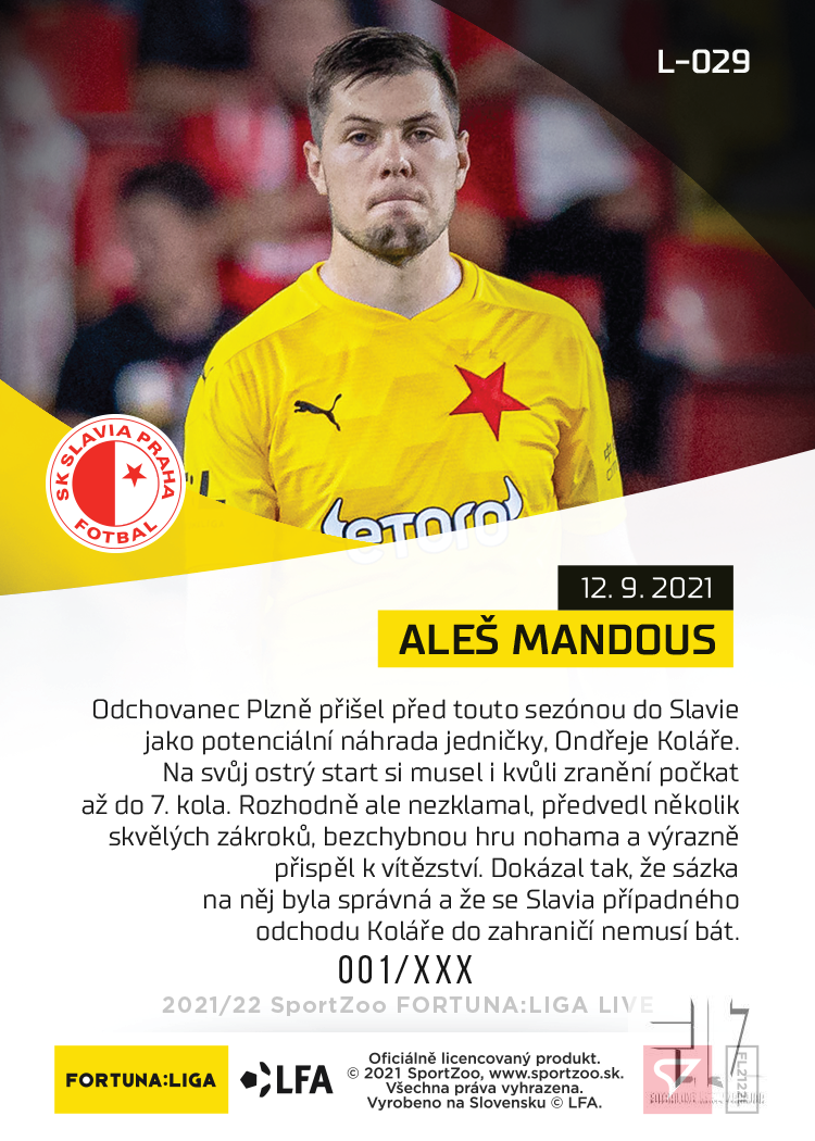 F:L.21/22 LIVE Limited 7.kolo - Mandous #?/146