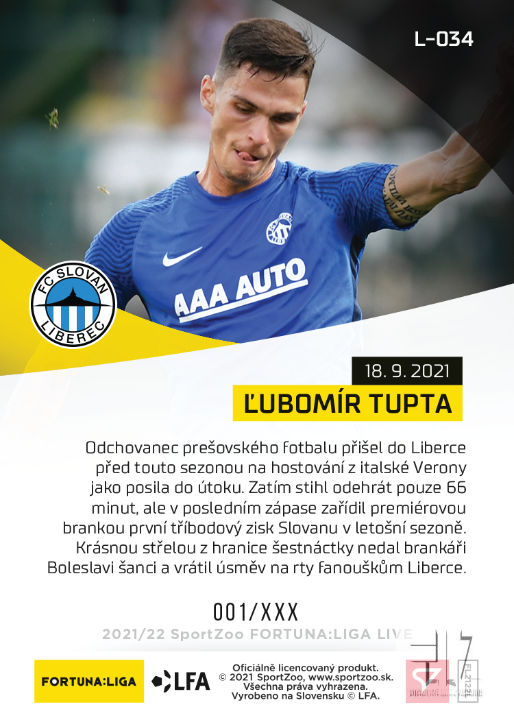 F:L.21/22 LIVE Limited 8.kolo - Tupta #?/90