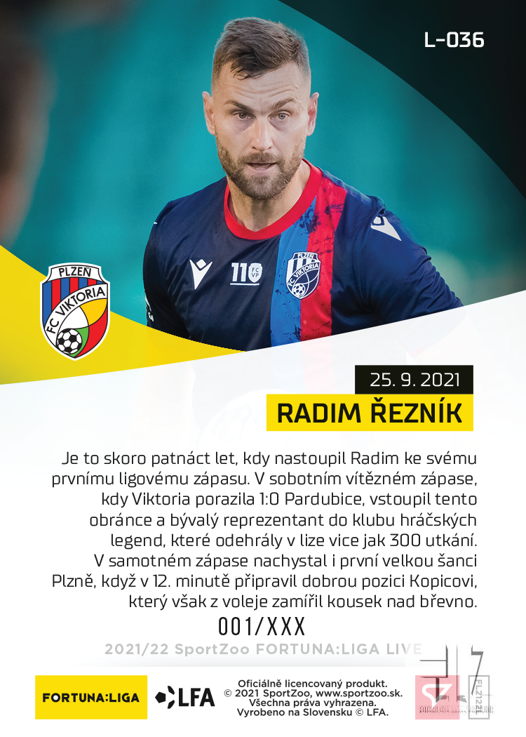 F:L.21/22 LIVE Limited 9.kolo - Řezník #?/88