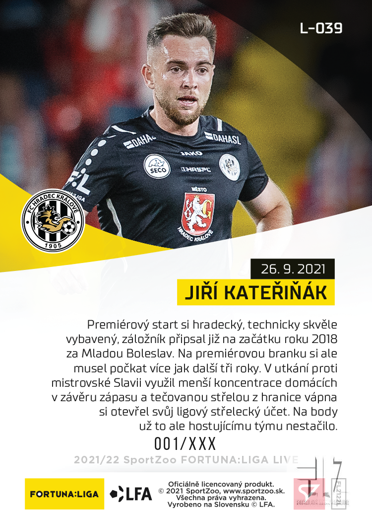 F:L.21/22 LIVE Limited 9.kolo - Kateřiňák#?/76
