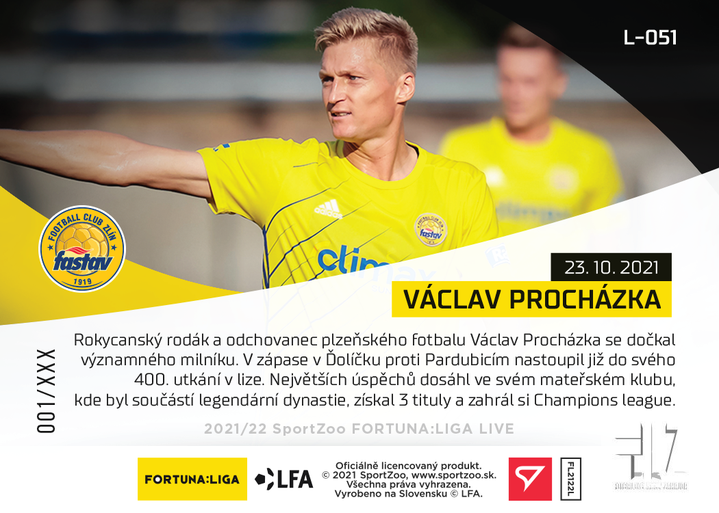 F:L.21/22 LIVE Limited 12.kolo - Procházka #?/78
