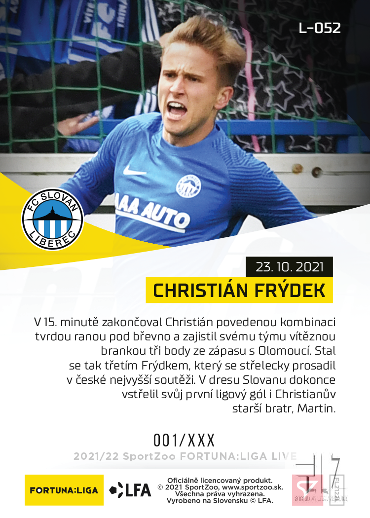 F:L.21/22 LIVE Limited 12.kolo - Frýdek #?/88