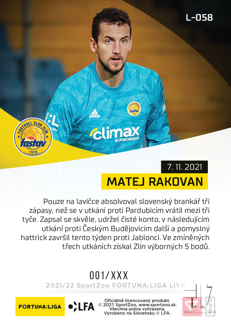 F:L.21/22 LIVE Limited 14.kolo - Rakovan #?/65