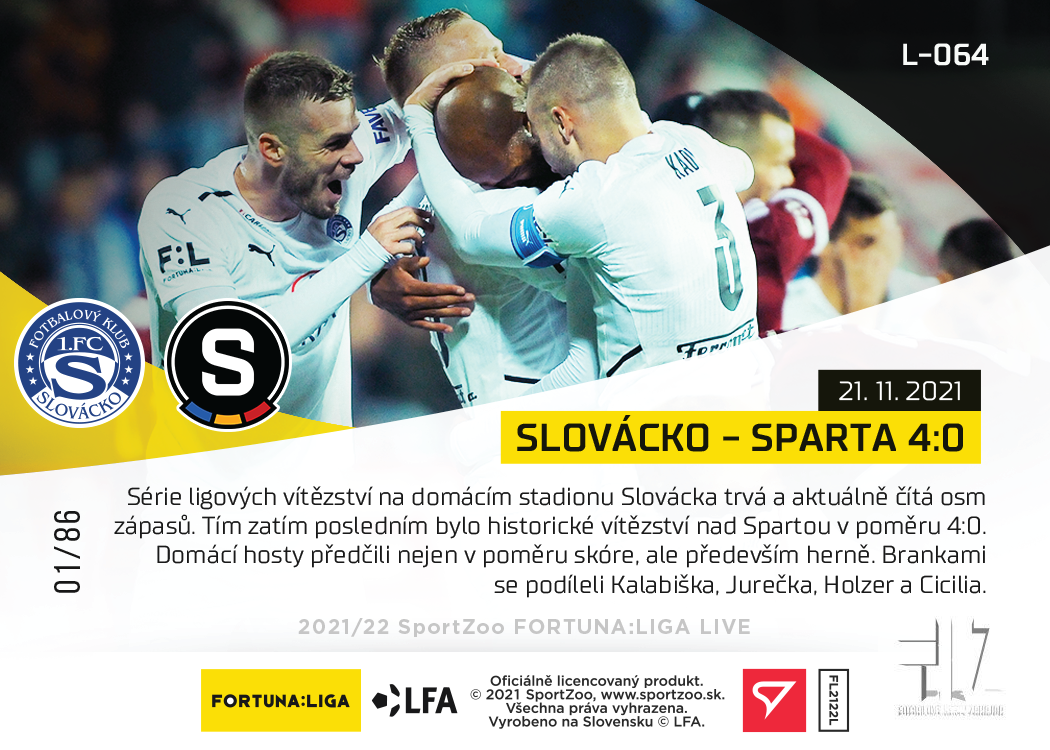 F:L.21/22 LIVE Limited 15.kolo - Slovácko : Sparta 4:0 #?/86