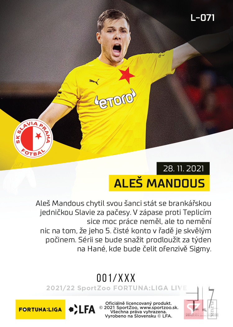 F:L.21/22 LIVE Limited 16.kolo - Mandous #?/102
