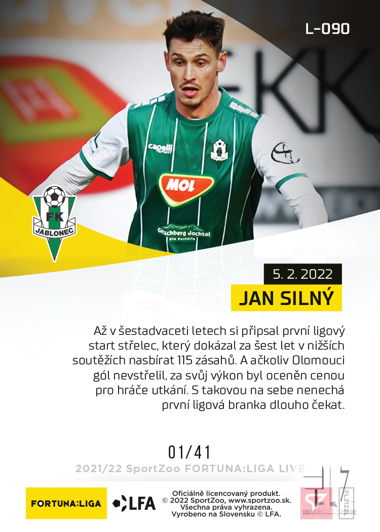 F:L.21/22 LIVE Limited 20.kolo - Silný #?/41