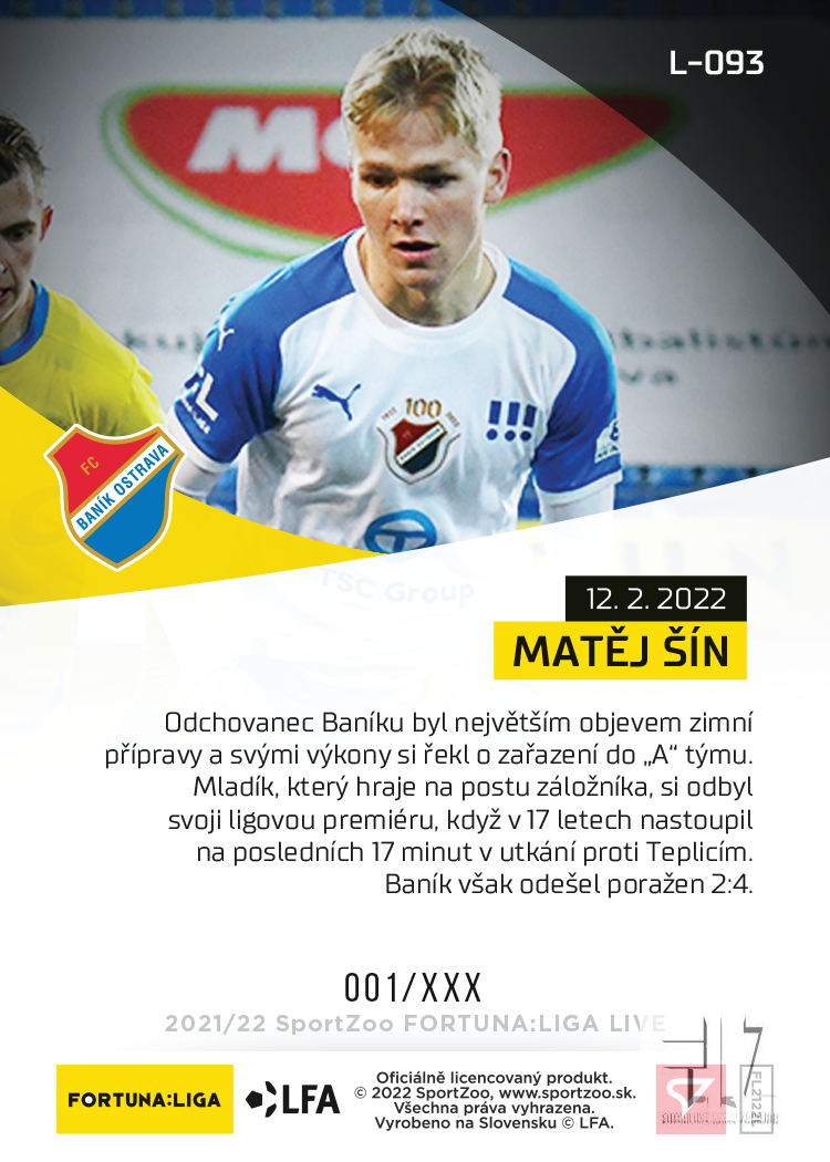 F:L.21/22 LIVE Limited 21.kolo - Šín #?/43