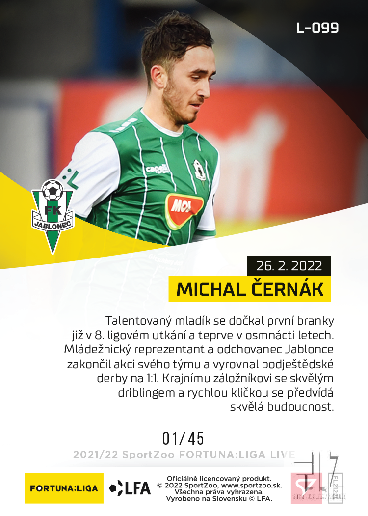 F:L.21/22 LIVE Limited 23.kolo - Černák #?/45