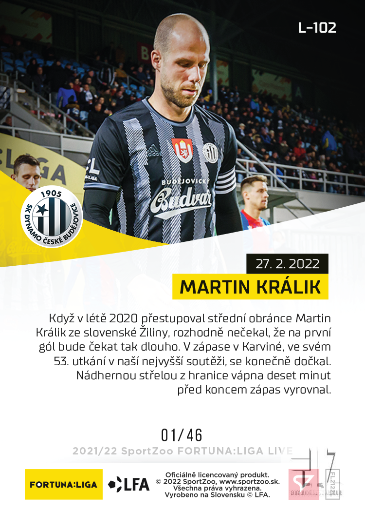 F:L.21/22 LIVE Limited 23.kolo - Králik #?/46