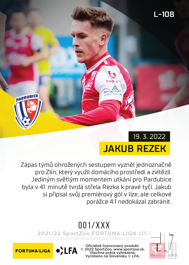 F:L.21/22 LIVE Limited 26.kolo - Rezek #?/58