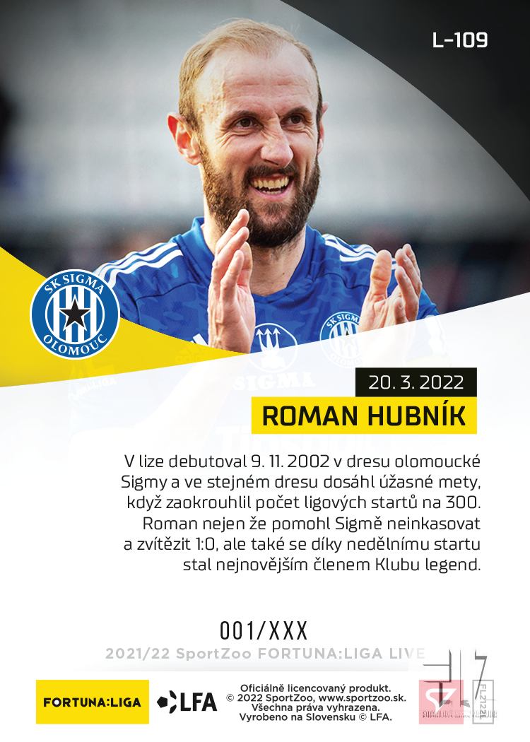 F:L.21/22 LIVE Limited 26.kolo - Hubník #?/55