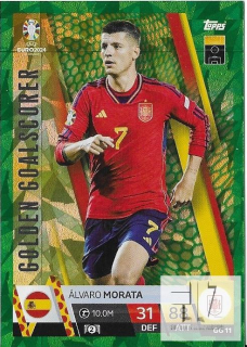 EU.24 Golden Goalscorer Parallel - Morata ( Green Emerald )
