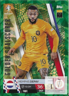 EU.24 Golden Goalscorer Parallel - Depay ( Green Emerald )